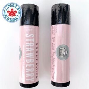 🍓Two Natural SOS Lip Butter Sticks Strawberry